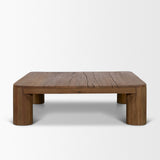 Hewitt Square Smooth Reclaimed Wood Coffee Table by Mercana at Eve Furniture