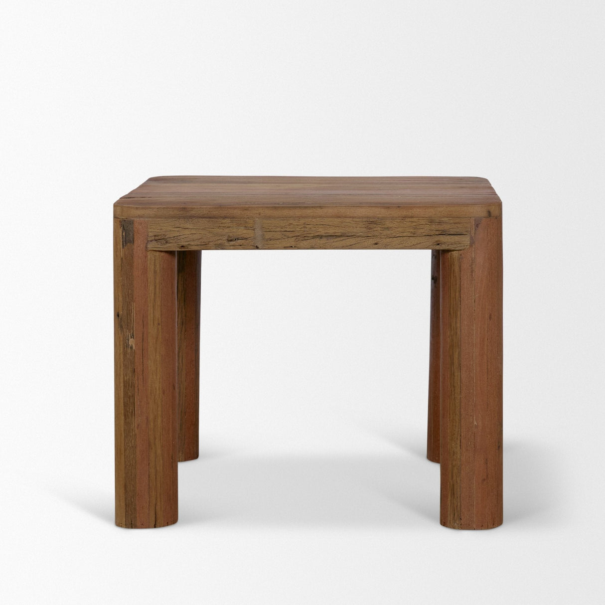 Hewitt Square Smooth Reclaimed Wood Side Table by Mercana at Eve Furniture