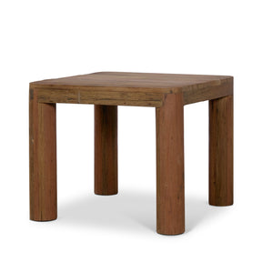 Hewitt Square Smooth Reclaimed Wood Side Table by Mercana at Eve Furniture