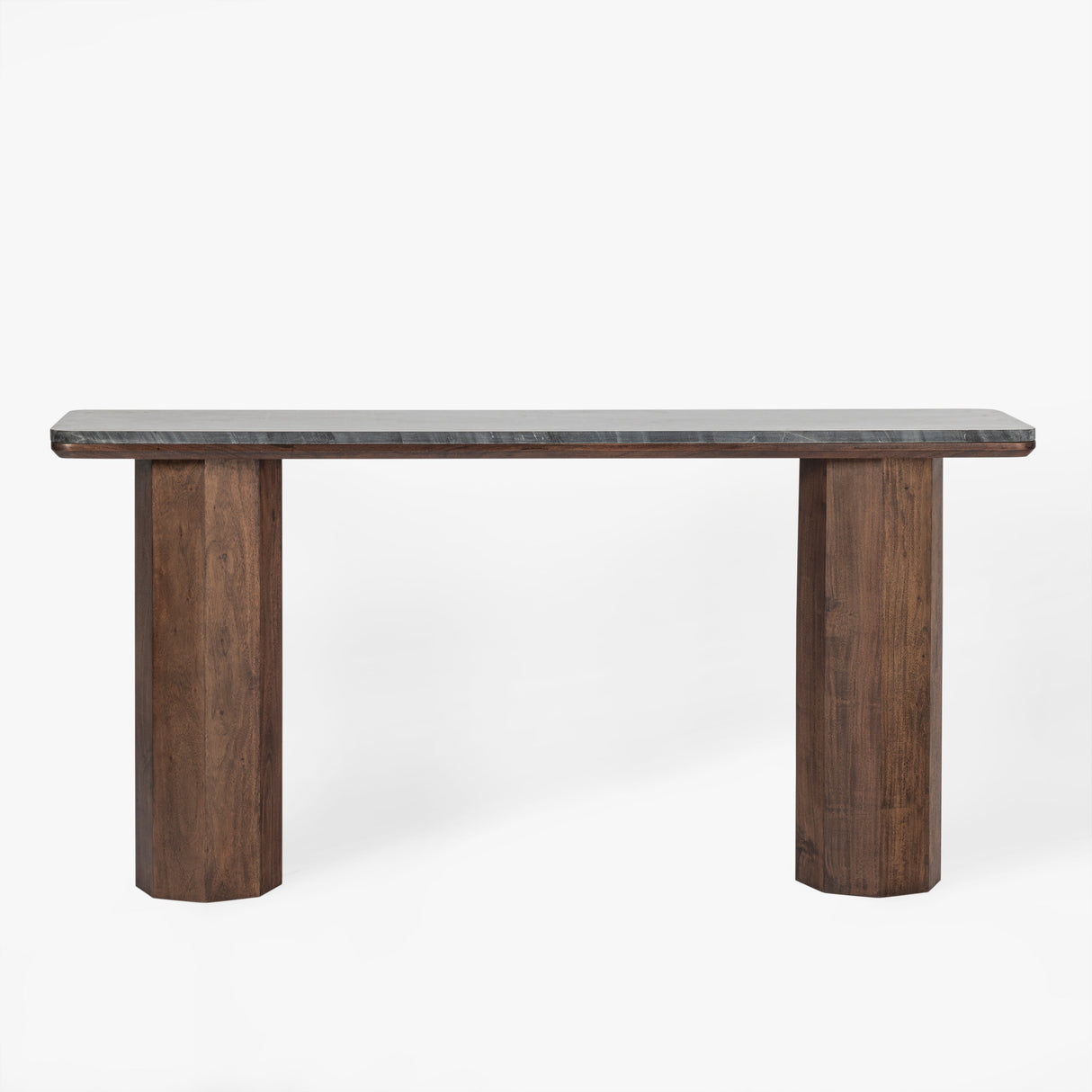 Hex Leg Marble Console Table by Co.House Designs at Eve Furniture