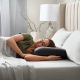 HexCurve Black King Pillow by Malouf at Eve Furniture