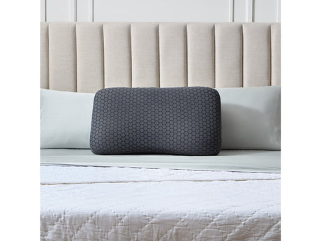 HexCurve Black King Pillow by Malouf at Eve Furniture