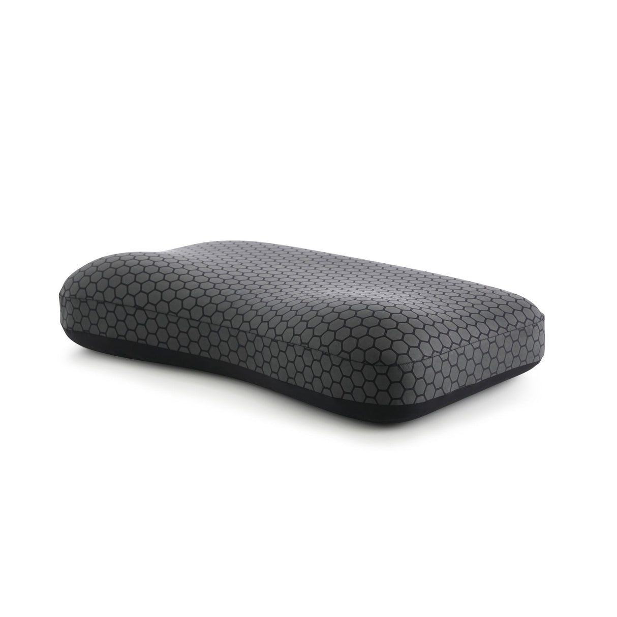 HexCurve Black Queen Pillow by Malouf at Eve Furniture
