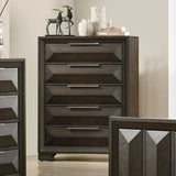 Hexham Espresso 5-Piece Queen Bedroom Set by Furniture of America at Eve Furniture