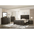 Hexham Espresso 4-Piece Queen Bedroom Set by Furniture of America at Eve Furniture