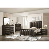 Hexham Espresso 4-Piece Queen Bedroom Set by Furniture of America at Eve Furniture