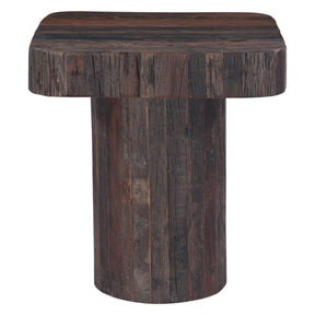 Hickory 26" Brown Side Table in Reclaimed Wood by Home Trends & Design at Eve Furniture
