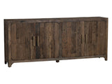 Hickory Ridge Brown Four-Door Sideboard by Crestview at Eve Furniture