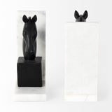 Hidalgo (Set of 2) Black Majestic Horse Bookends by Mercana at Eve Furniture