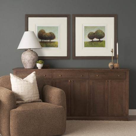 Hidden Grove I by Mercana Studio Hand Embelished Textured Framed Artwork Matted under Glass by Mercana at Eve Furniture