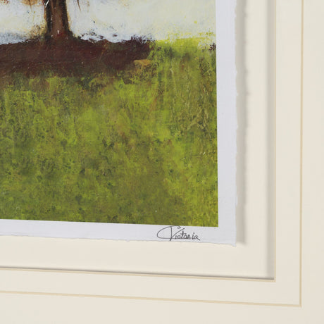 Hidden Grove II by Mercana Studio Hand Embelished Textured Framed Artwork Matted under Glass by Mercana at Eve Furniture