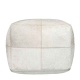 Hide White Pouf by Classic Home at Eve Furniture
