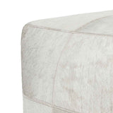 Hide White Pouf by Classic Home at Eve Furniture