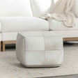 Hide White Pouf by Classic Home at Eve Furniture