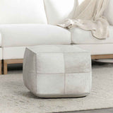 Hide White Pouf by Classic Home at Eve Furniture