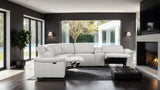 Hieronimus Light Gray Power Reclining Sectional by Furniture of America at Eve Furniture