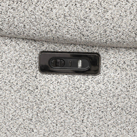 Hieronimus Light Gray Power Reclining Sectional by Furniture of America at Eve Furniture