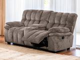Hieronymus Dark Brown Reclining Loveseat by Furniture of America at Eve Furniture