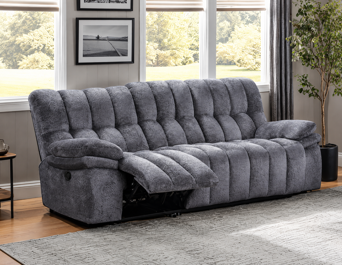 Hieronymus Dark Gray Manual Sofa by Furniture of America at Eve Furniture