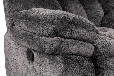 Hieronymus Dark Gray Manual Sofa & Loveseat by Furniture of America at Eve Furniture