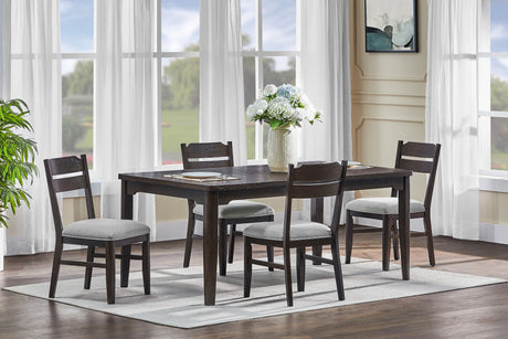 Higgins Dark Oak Dining Chair, Set of 2 by Crown Mark at Eve Furniture