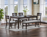 Higgins Dark Oak Dining Set by Crown Mark at Eve Furniture