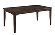Higgins Dark Oak Dining Table by Crown Mark at Eve Furniture