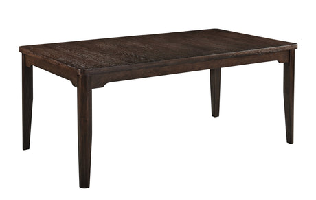 Higgins Dark Oak Dining Table by Crown Mark at Eve Furniture