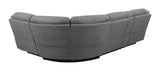 Higgins Four-Piece Upholstered Power Sectional Gray