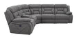 Higgins Gray 4-Piece Upholstered Power Sectional by Coaster at Eve Furniture