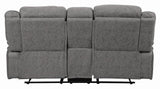 Higgins Gray Pillow Top Arm Motion Loveseat with Console by Coaster at Eve Furniture