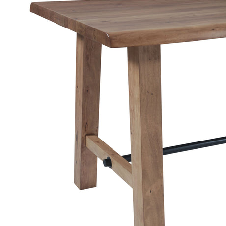 High Country 87" Bar Table in Natural Acacia by Home Trends & Design at Eve Furniture