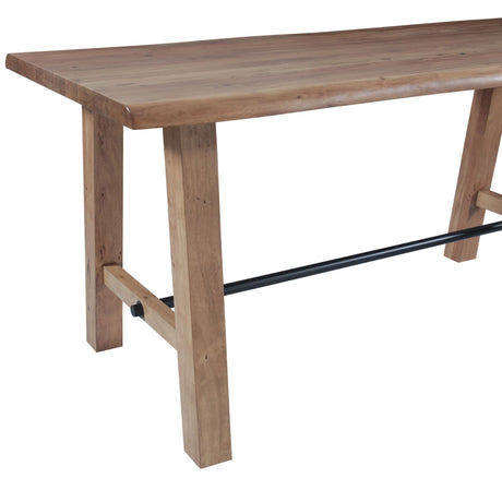 High Country 87" Bar Table in Natural Acacia by Home Trends & Design at Eve Furniture