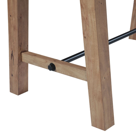 High Country 87" Bar Table in Natural Acacia by Home Trends & Design at Eve Furniture