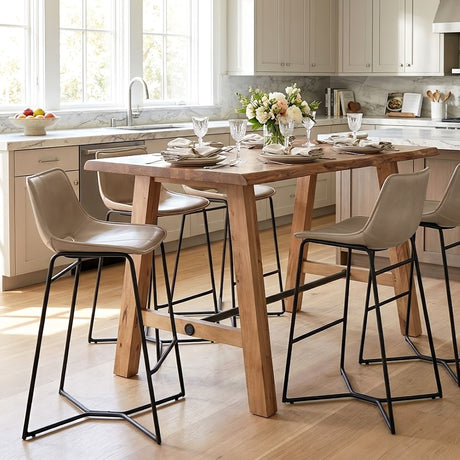 High Country 87" Bar Table in Natural Acacia by Home Trends & Design at Eve Furniture