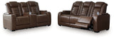 High Impact Tobacco Power Reclining Living Room Set