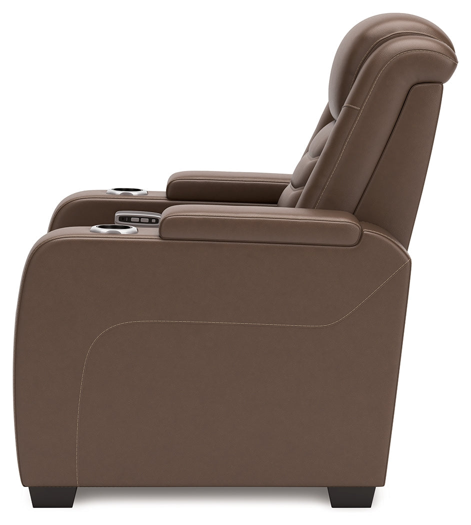 High Impact Tobacco Power Recliner