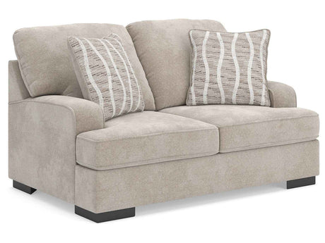 High Profile Taupe Loveseat by Ashley at Eve Furniture