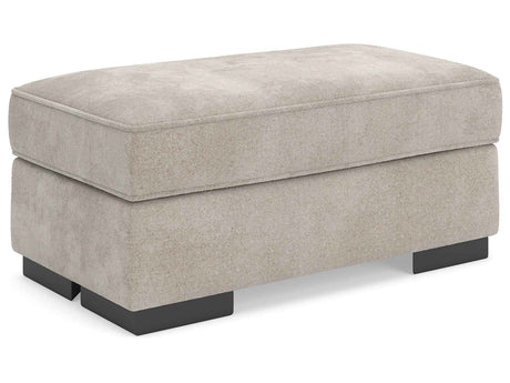 High Profile Taupe Ottoman by Ashley at Eve Furniture