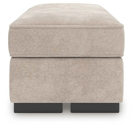 High Profile Taupe Ottoman by Ashley at Eve Furniture