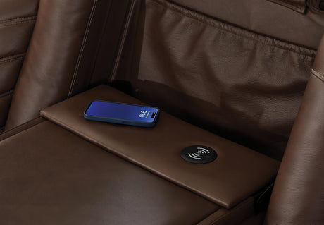 [Hot Buy] High Impact Tobacco Power Reclining Sofa & Loveseat by Ashley at Eve Furniture