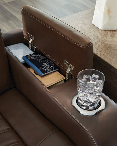 [Hot Buy] High Impact Tobacco Power Reclining Sofa & Loveseat by Ashley at Eve Furniture