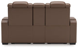 [Hot Buy] High Impact Tobacco Power Reclining Loveseat by Ashley at Eve Furniture