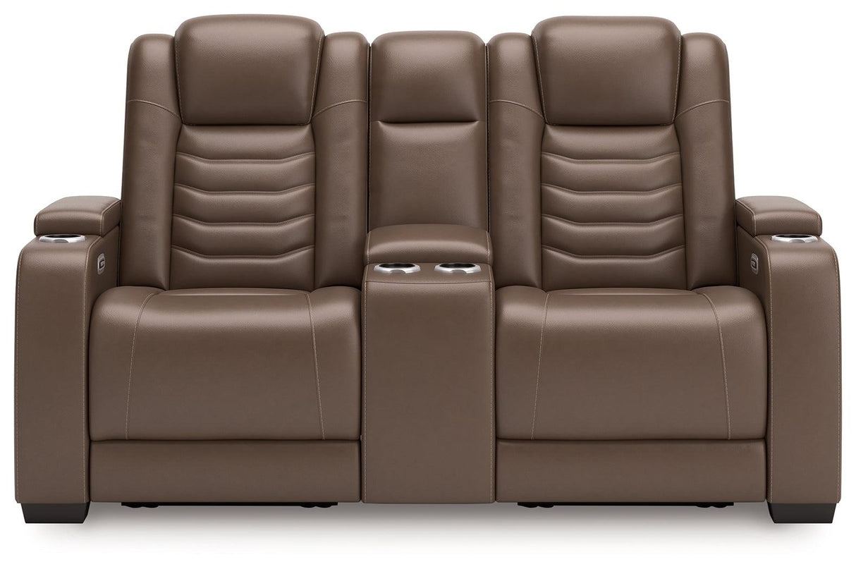 [Hot Buy] High Impact Tobacco Power Reclining Loveseat by Ashley at Eve Furniture