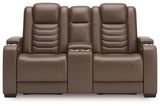[Hot Buy] High Impact Tobacco Power Reclining Loveseat by Ashley at Eve Furniture