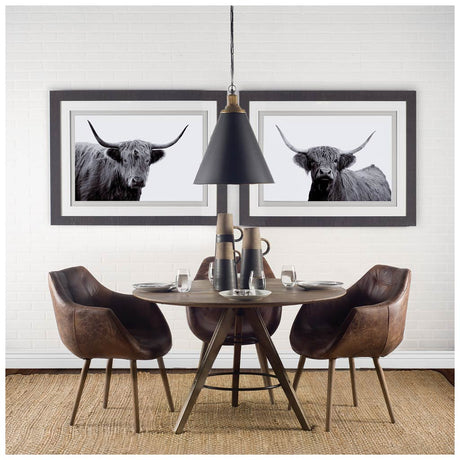 Highland Mist by Bill Philip a Hand Embellished Textured Framed Art Photograph Matted under Glass by Mercana at Eve Furniture