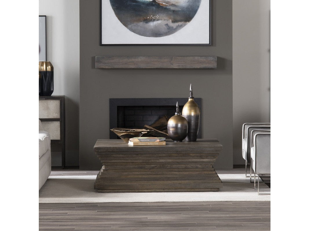 Highland Park Brown Cocktail Table by Crestview at Eve Furniture