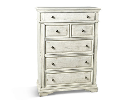 Highland Park Cathedral White 4-Piece Queen Bedroom Set by Steve Silver at Eve Furniture