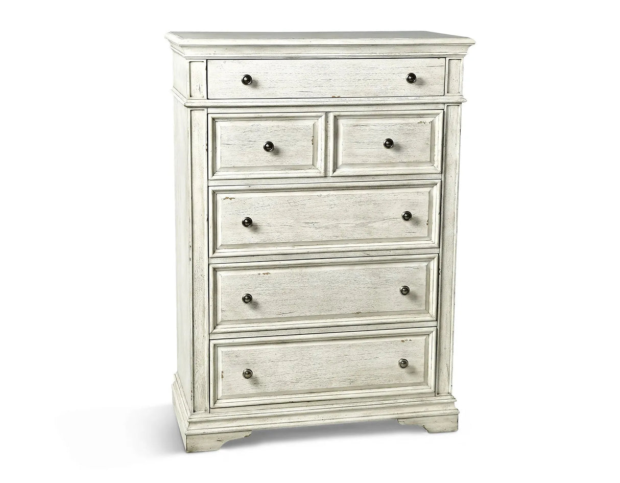 Highland Park Cathedral White Bedroom Set by Steve Silver at Eve Furniture