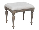 Highland Park Waxed Driftwood Vanity Bench by Steve Silver at Eve Furniture